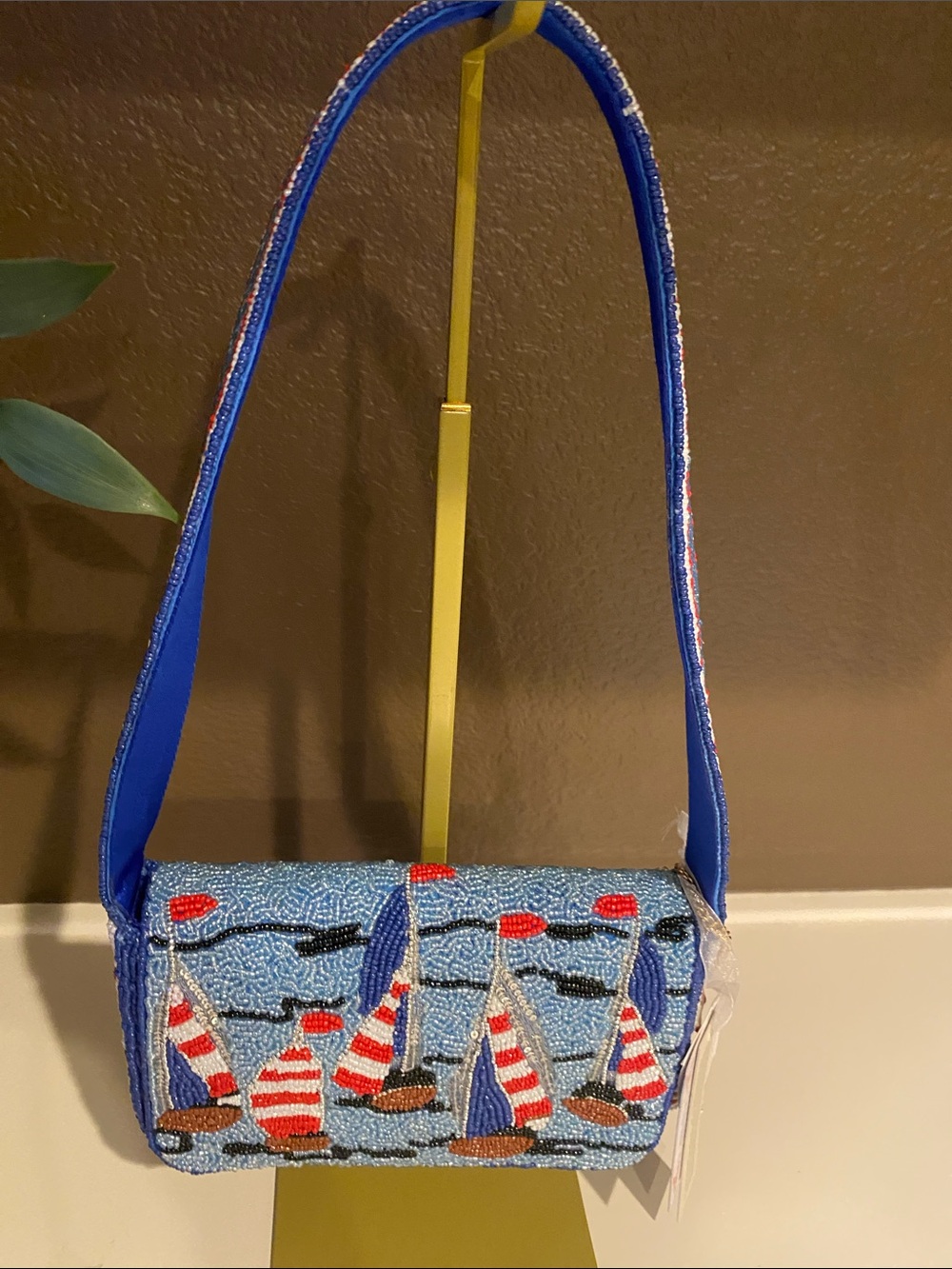 Tjmaxx Beaded Sailboat Shoulder Bag